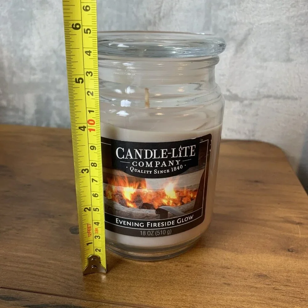 Candle-Lite Evening Fireside Glow‎ 18oz Signature Jar Candle - *NEW*